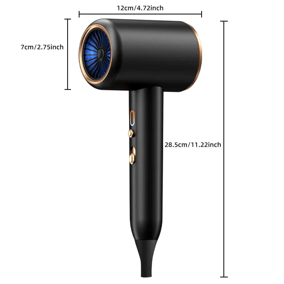 High-performance hair dryer 2400W with cold and warm air function - Ion technology