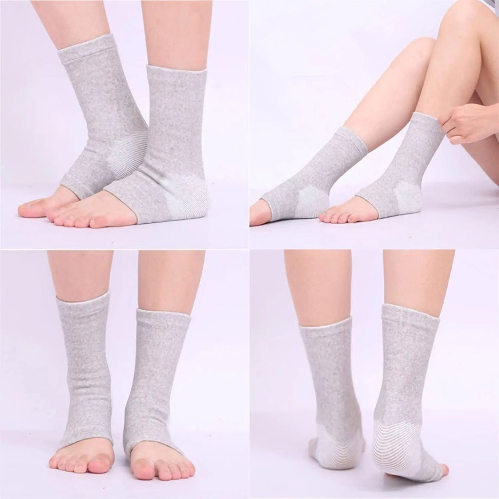 1 Pair Bamboo Foot Sleeves Compression Socks