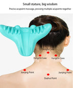 Neck and Shoulder Stretch – Cervical Traction Pillow for Spinal Alignment and Massage