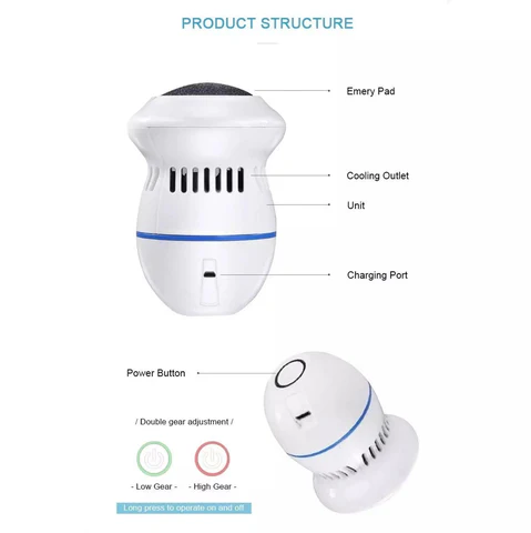 Electric Foot Callus Remover with Vacuum Function