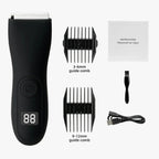 Men's body hair trimmer and women's razor with bikini attachment
