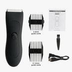 Men's body hair trimmer and women's razor with bikini attachment