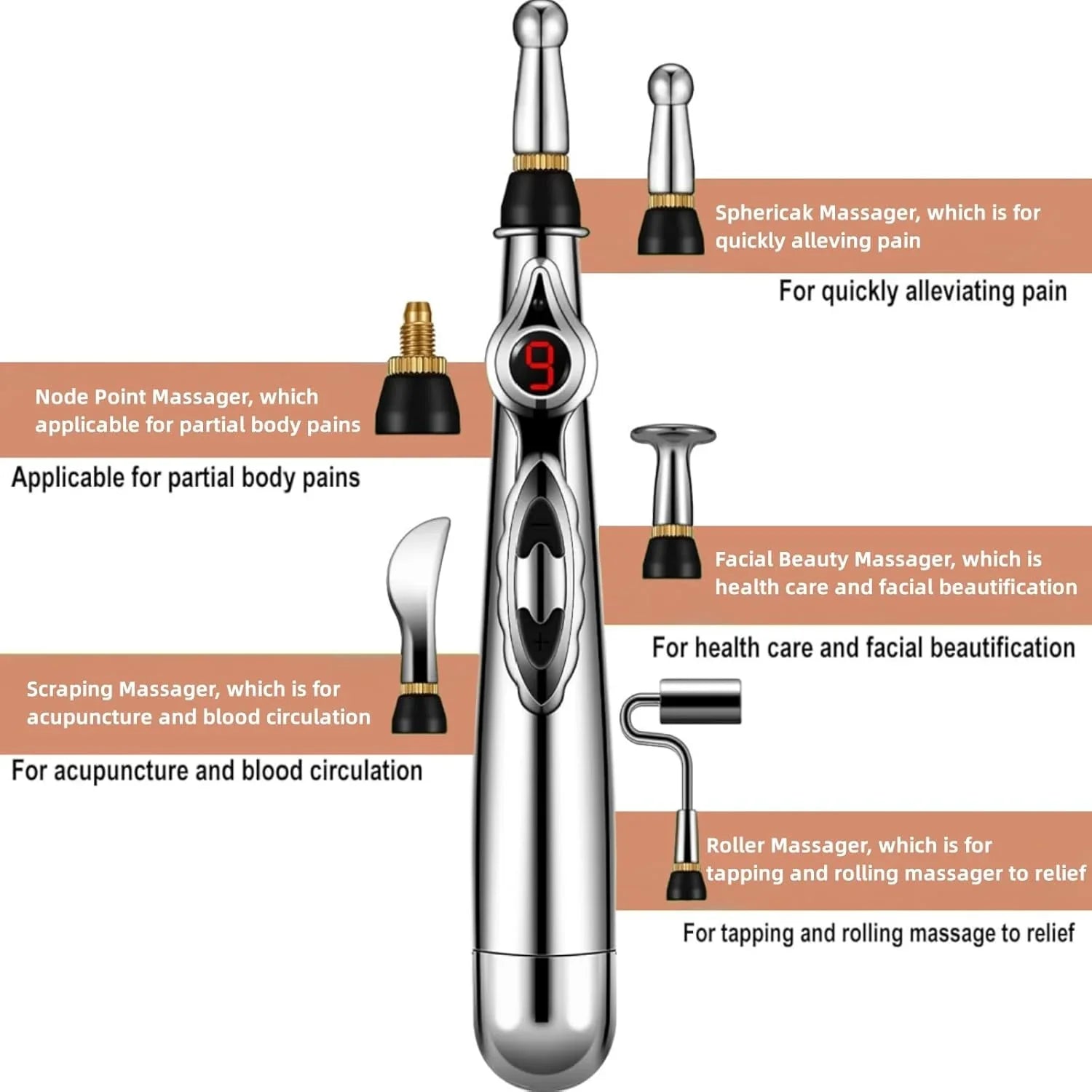 Electronic Acupuncture Pen | Meridian Massage Device for Pain Relief