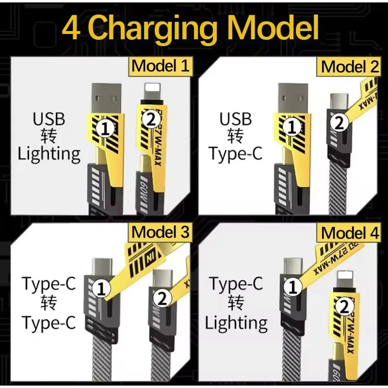 4in1 65W Charging Cable