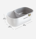 Practical Snack Bowl | 2-tier Design for Clean Snacking
