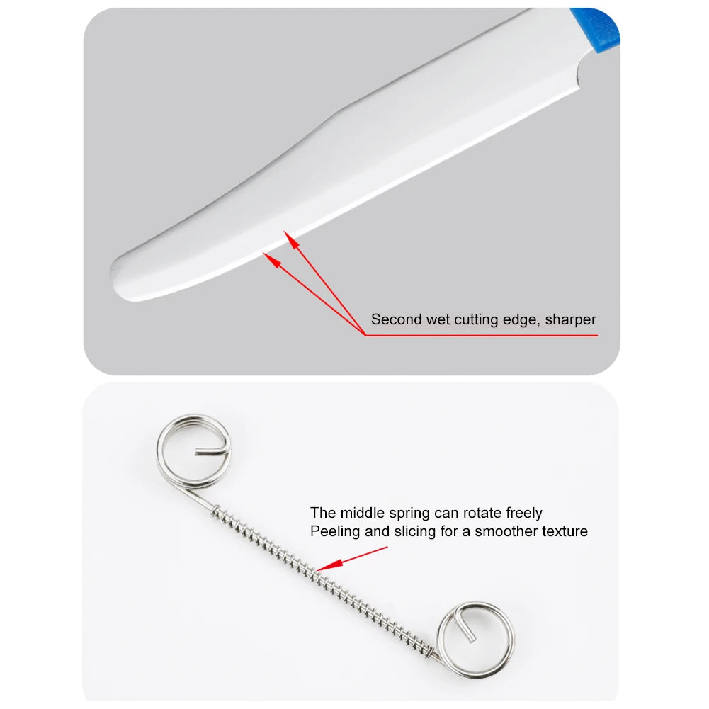 2 in 1 Vegetable Peeler with Spring