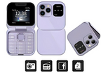 Foldable Dual-SIM Phone with 1.77-Inch HD Screen and TF Card Slot