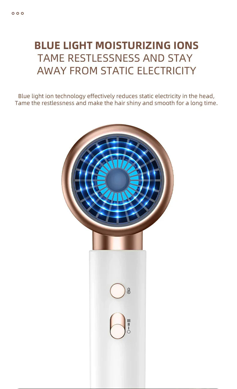 High-performance hair dryer 2400W with cold and warm air function - Ion technology