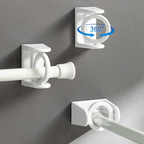 Compact swivel hanging shelf with 8 hooks