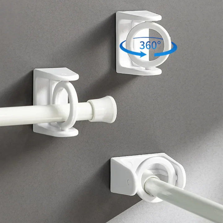 Compact swivel hanging shelf with 8 hooks
