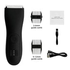 Men's body hair trimmer and women's razor with bikini attachment