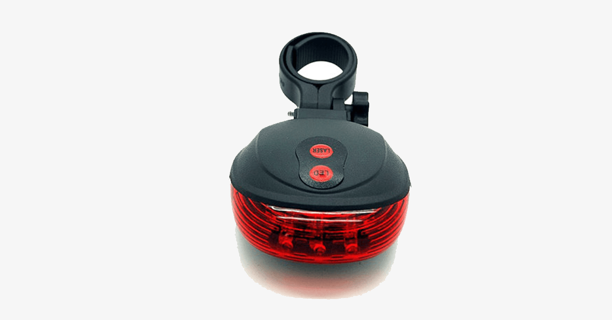 Laser LED Rear Light for Bicycles – Ride in Style!