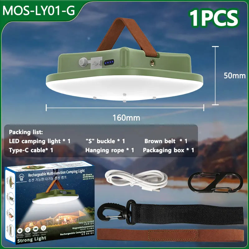 Rechargeable LED Camping Lamp with Magnets