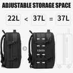 Waterproof Expandable Travel Backpack – Large Capacity & Anti-Theft Protection