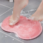 Foot and back scrubber massage cushion