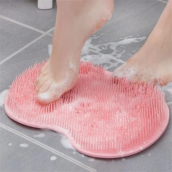 Foot and back scrubber massage cushion