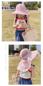 Children's Sun Hat with UPF 50+ - Adjustable Chin Straps and Wide Brim