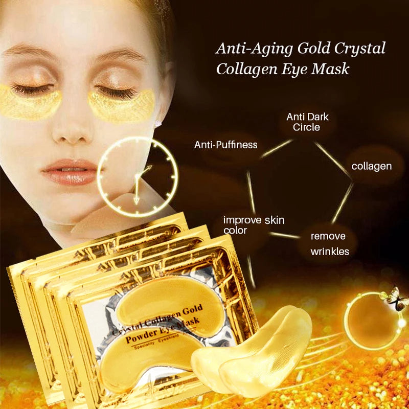 100 Pcs Gold Collagen Eye Mask