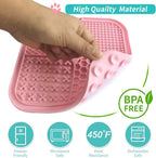 2pcs Dog Lick Mat with Suction Cups – Slow Feeder and Anxiety Relief