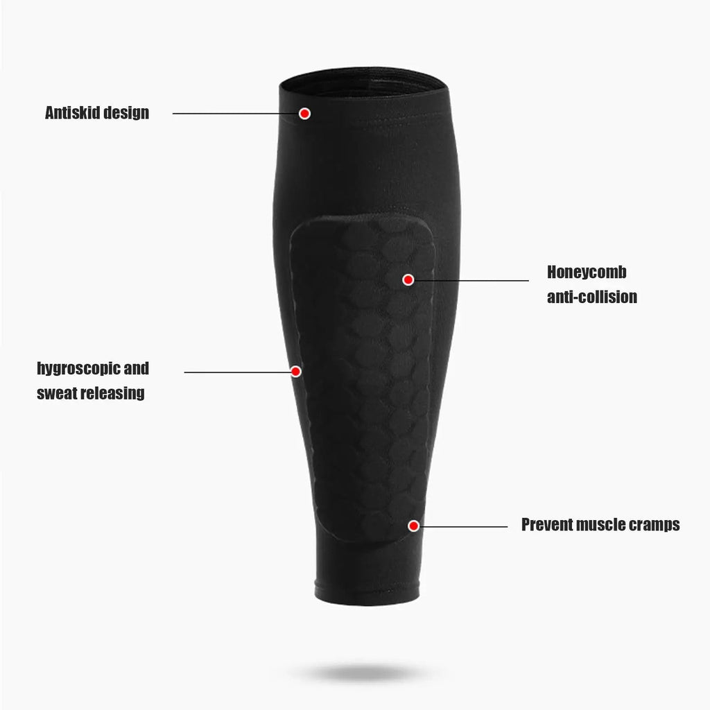 Shin Guards FlexGuard Pro | Impact-absorbing Honeycomb Design | Breathable & Ultralight