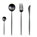LUXURIOUS STAINLESS STEEL 24-PIECE GOLD-SILVER CUTLERY SET