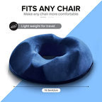 Ergonomic Memory Foam Donut Cushion for Tailbone Support