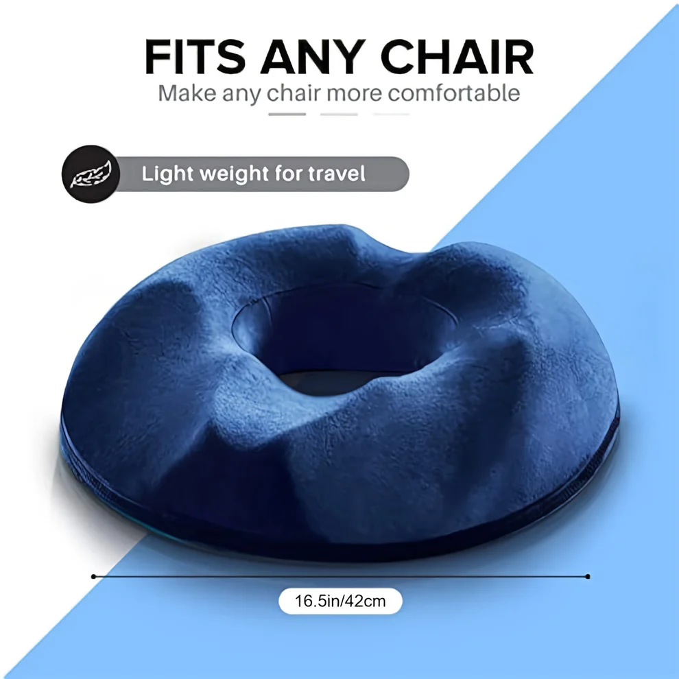 Ergonomic Memory Foam Donut Cushion for Tailbone Support