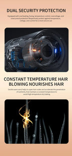 High-performance hair dryer 2400W with cold and warm air function - Ion technology