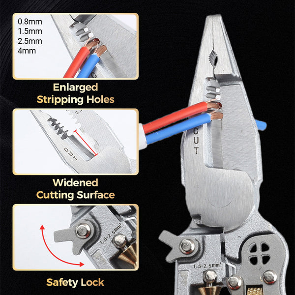 All-in-One Stripping Pliers | Perfect for Wrapping and Splitting Wire