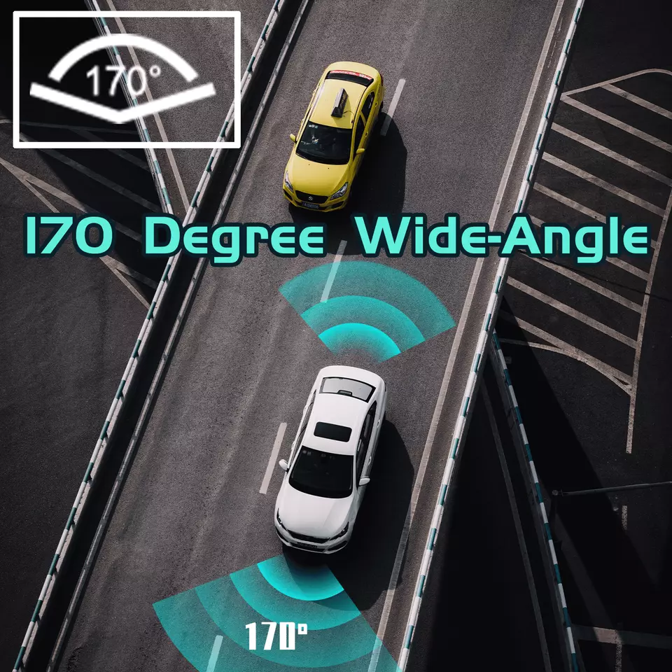 4" Touch Screen Front and Rear Dash Cam