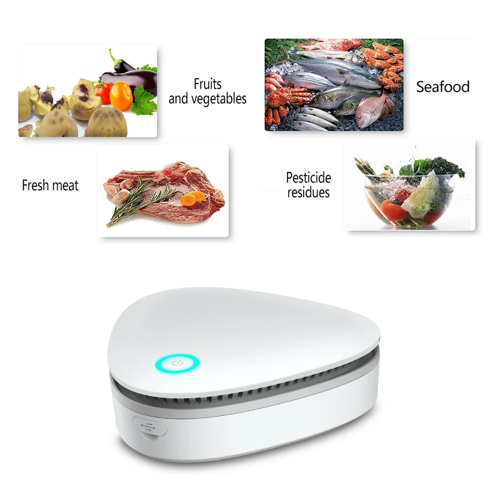 Portable Mini Air Purifier & Odor Eliminator for Home and Car