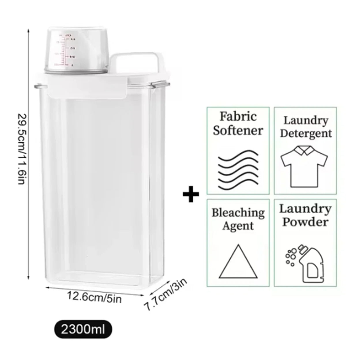 Airtight Laundry Detergent Dispenser Storage