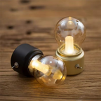 VintageGlow Wireless Industrial Nightstand Lamp