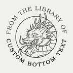 Custom Book Embosser | BookStamp Personal Library Stamp | Vintage No-Ink Seal | Adjustable Design