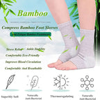 1 Pair Bamboo Foot Sleeves Compression Socks