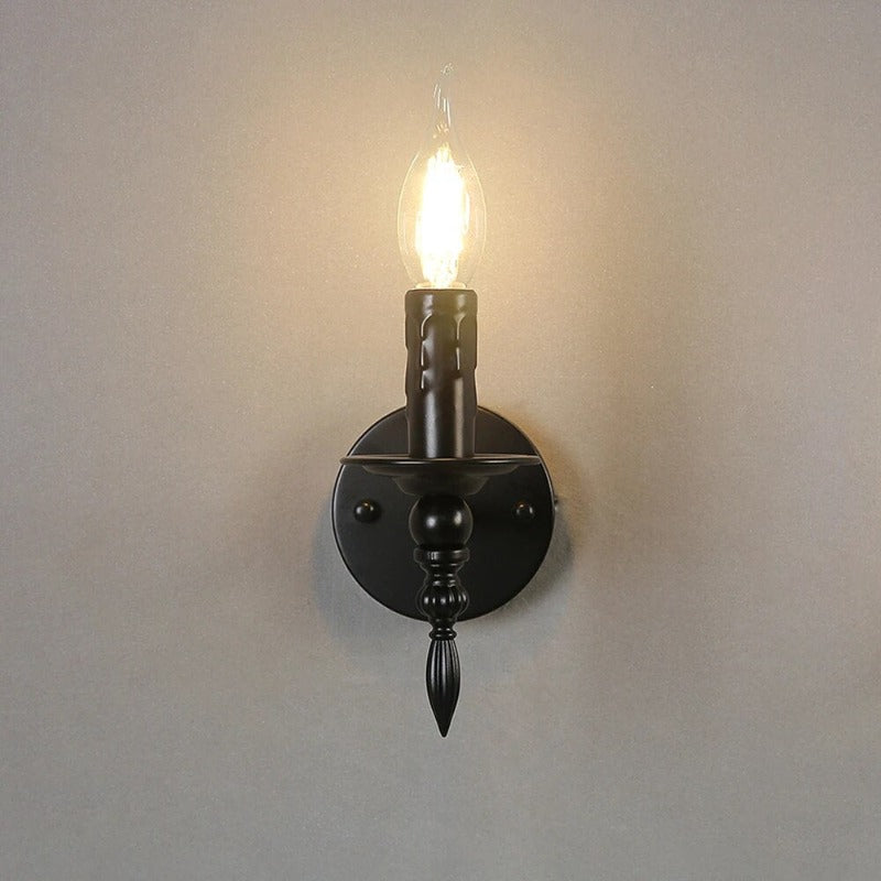Elegant black wall light