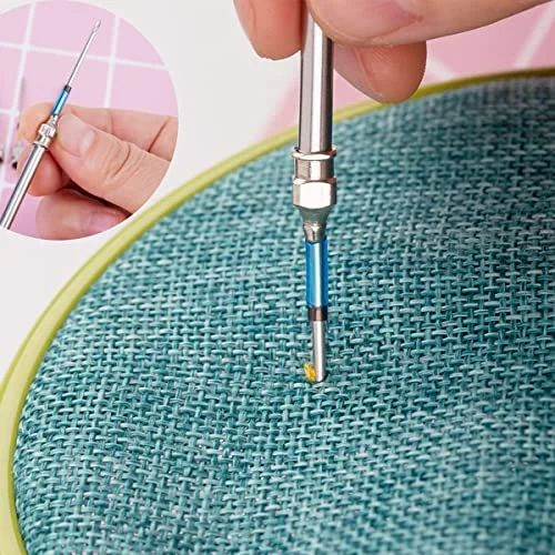 Stick and punch needle