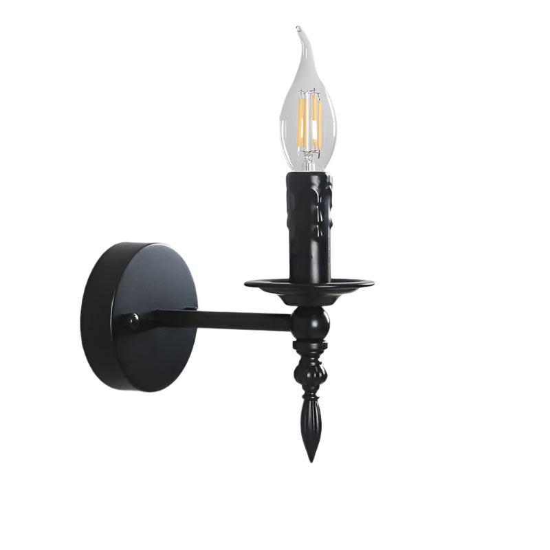 Elegant black wall light