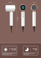 High-performance hair dryer 2400W with cold and warm air function - Ion technology