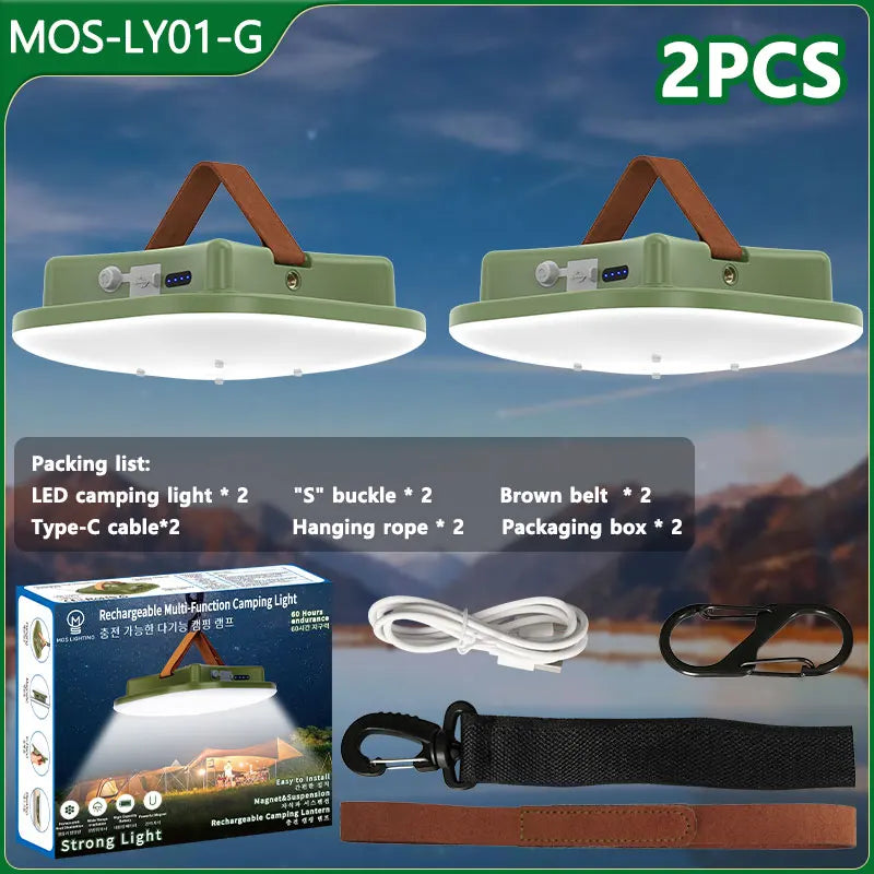Rechargeable LED Camping Lamp with Magnets