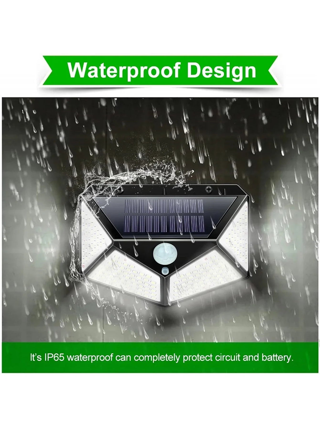 Versatile solar light - Weatherproof LED outdoor lamp with motion sensor
