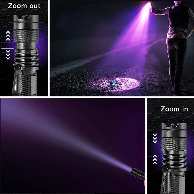 UV Flashlight for Urine and Stains