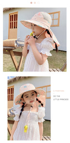 Children's Sun Hat with UPF 50+ - Adjustable Chin Straps and Wide Brim