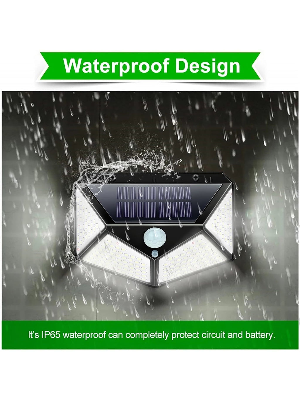 Waterproof Solar LED Garden Light with Motion Sensor