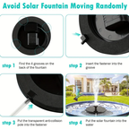 Solar-Powered Bird Bath Fountain