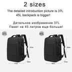 Waterproof Expandable Travel Backpack – Large Capacity & Anti-Theft Protection