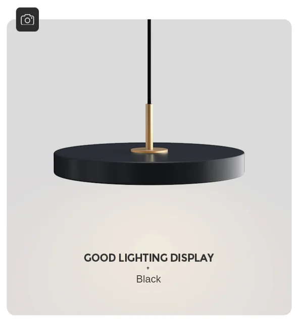 Futuristic Metal LED Suspension Lamp