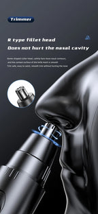 SmoothTrim Rechargeable Nose and Ear Trimmer with Stainless Steel Blades