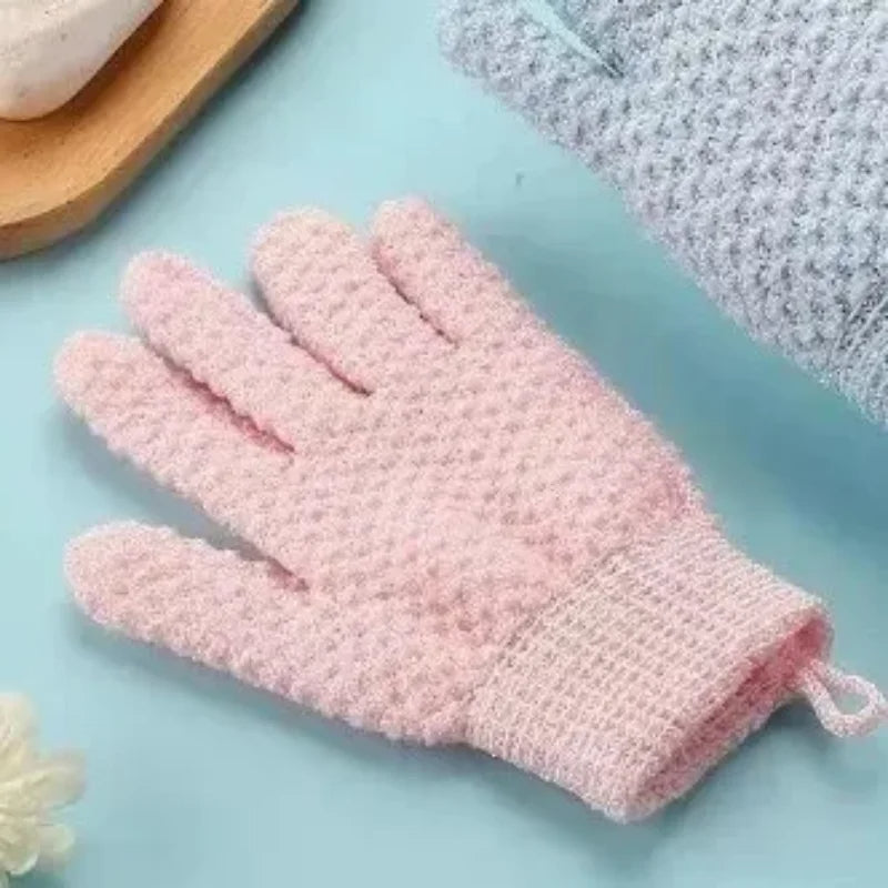Five-Finger Exfoliating Gloves