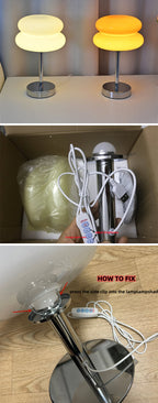 DESIGNER GLASS TABLE LAMP - AMBIENT LED LAMP FOR BEDROOM AND STUDY